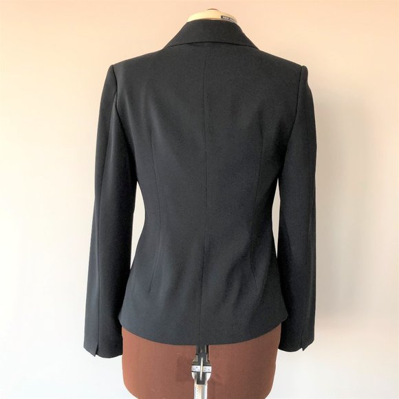 Perry Ellis Lined Black Blazer Size 40 - Picture 6 of 9
